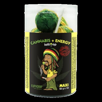 Cannabis Energy Maxi Lollipops Tube