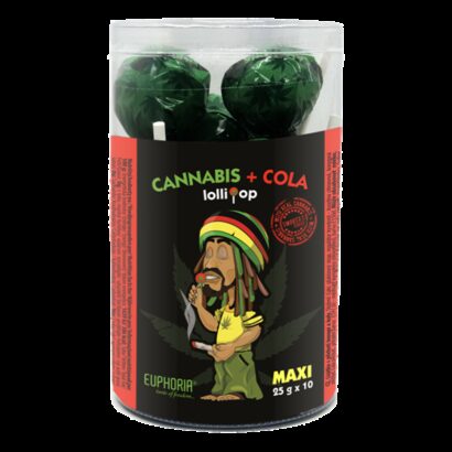 Cannabis Cola Maxi Lollipops Tube