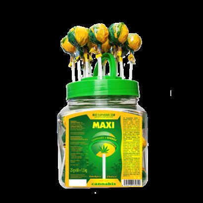 Cannabis Energy Maxi Lollipops Jar